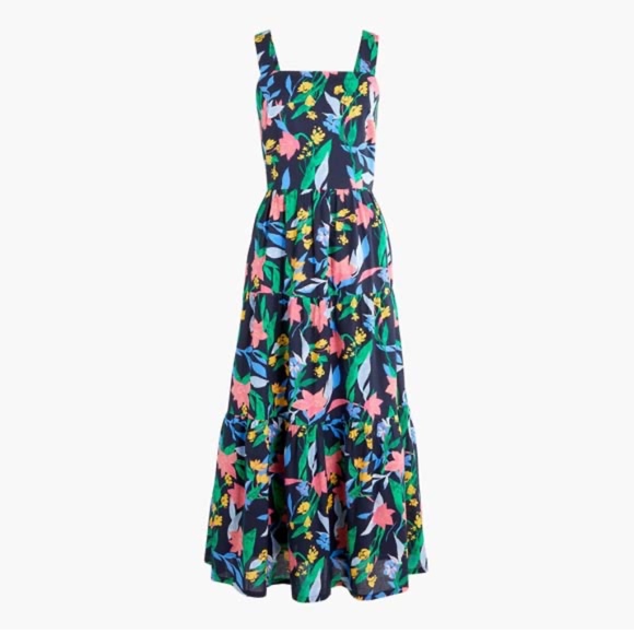 J.CREW FLORAL TIERED MAXI DRESS NWT - Picture 3 of 10